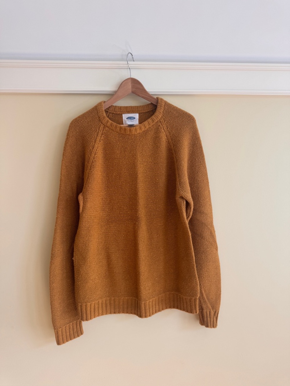 Old Navy Men's Crewneck Sweater - Brown Mustard